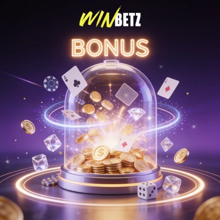 Cloche de bonus Winbeatz entourée de pièces